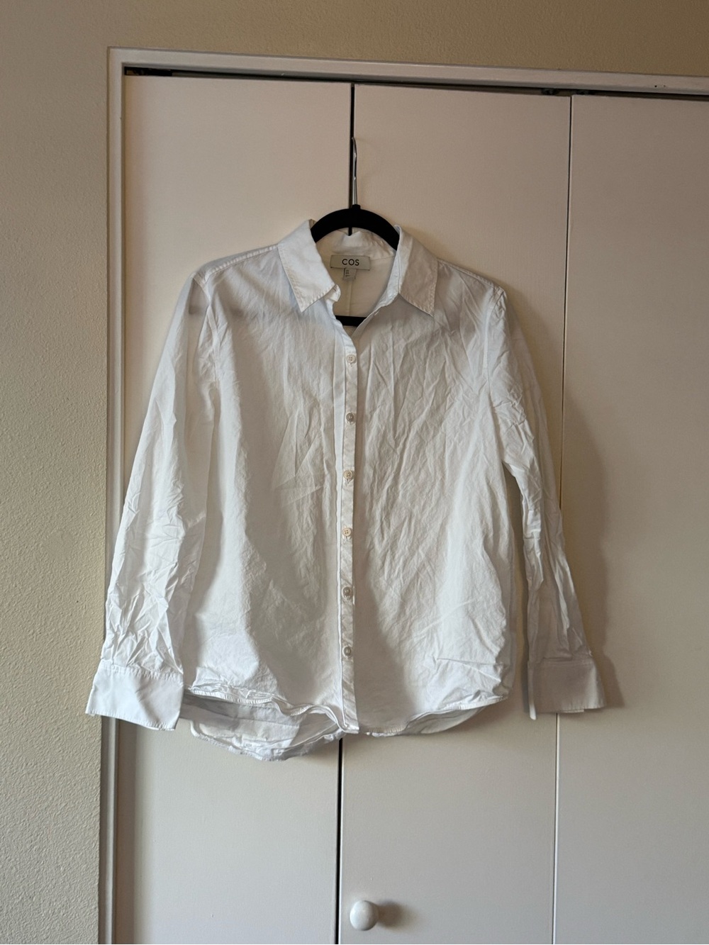 COS White Classic Button-Down Shirt
